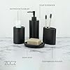 Amazon.com: ZCCZ Bathroom Accessory Set, 4 Pcs Matte Black Bathroom ...