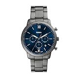 Fossil Men's Watch, Neutra Chronograph Smoke Stainless Steel Watch for Men