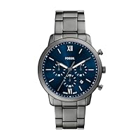 Fossil Men's Neutra Chronograph Stainless Steel Watch, FS6111, Gunmetal, 44 mm