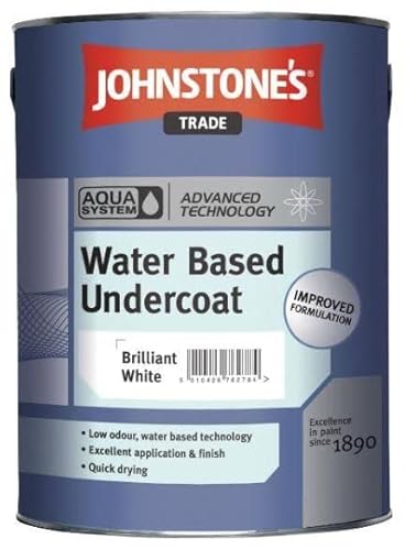 Price comparison product image 5LTR - JOHNSTONES TRADE AQUA UNDERCOAT BRILLIANT WHITE
