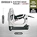 Arrow ET200BN Heavy Duty Electric Brad Nailer, Professional Nail Gun for Trim, Picture Frames, Crafts, Fencing, Uses Brad Nails in 5/8-Inch, 3/4-Inch, 1-Inch, and 1-1/4-Inch