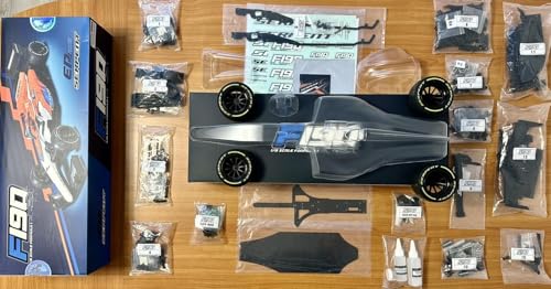 Serpent F190 1/8 4WD Electric Formula 1 Car, Racing RC Car Kit, Carbon Fiber Parts, Transparent PC Car Body Shell, High-Performance Tires, Competition-Grade Racing (Electronics not Included)