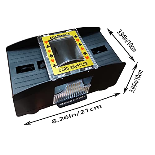 Automatic Card Shuffler 2 Deck With Playing Cards For Poker Uno Playing Card Game Home Party Casino Poker Card Shuffleing Machine (1-2 Deck) #TOP2