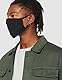 FM London wiederverwendbare Stoffmaske, Schwarz, 100% Baumwolle, Erwachsenengröße (10 Stück)