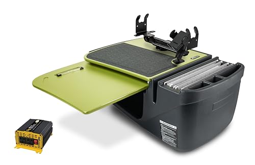 AutoExec GripMaster �J�[�f�X�N �ԗ����[�N�X�e�[�V�����ƃ��o�C���I�t�B�X�p ���C�����C�g 400���b�g�̃p���[�C���o�[�^�[�A�d�b�}�E���g�A�v�����^�[�X�^���h�t��