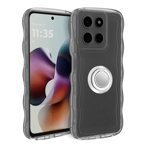 Motorola Moto G66J/G66Y/G56 5G�p�P�[�X ���킢�� �N���A �E�F�[�u ������� TPU+PC �؍� ���� �������݌v �X�}�z�P�[�X �l�C �V���v�� ����~�� �ϏՌ� �w��h�~ �����Y�ی� �X�g���b�v�z�[���t�� �C���g���[�� ��