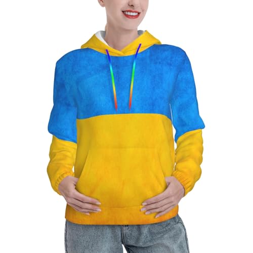 Sweat à capuche femme Ukraine EdWal affichez votre soutien avec ce pull chaud