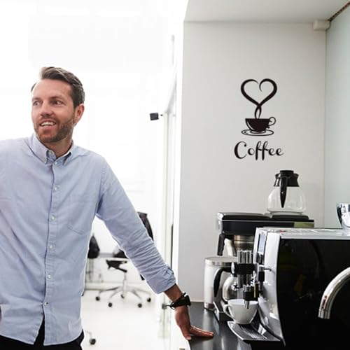 Set of 2 Coffee Themed Wall Stickers, Stylish Wall Art Decals for DIY Kitchen and Café Décor, Perfect Home Decoration Stickers - Image 5