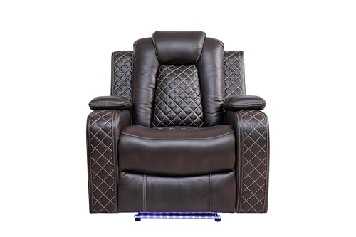 Image of Ball & Cast Power Recliner Sofa Set, Reclining Home Theater Seating 3PCS