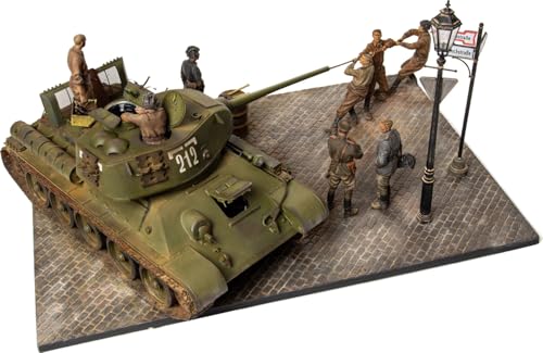 Kit MiniArt 1:35 T34/85 Réparation Terrain Dresde 1945 Maquette