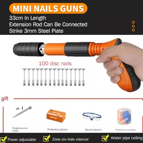 Pistola De Fixação De Ação Direta Finca Pinos Com 100 Pinos