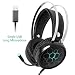 Produktbild Jszzz Kopfhörer Gaming, 7.1 Headset Kopfhörer mit Mikrofon Gamer Surround Sound USB-Kabel, Geeignet for PC / PS4 / Xbox ONE/Switch Headset-Spiel-Kopfhörer (Farbe: Short Mic) (Color : Long Mic)