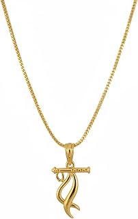 Gold Plated Flute Bansuri of Lord Krishna Pendant Locket Necklace Spiritual Temple Jewellery for Unisex | Religious & Spir... Price In India