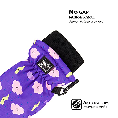 Highcamp Toddler First Pair Of Winter Snow Mittens Waterproof Rookie Ski Snowboard Gloves For Small Kids Baby Boy Girl- S (2-3 Y) #TOP3