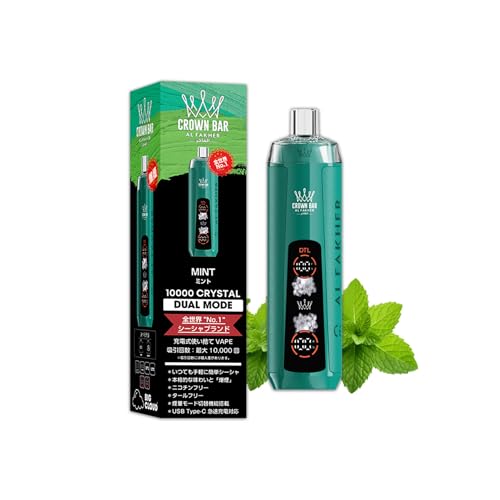 Al Fakher Crown Bar �d�q�^�o�R �^�[�� �j�R�`��0 �����C �g���̂� �V�[�V�� vape �Z�� ���L�b�h �����^�� ���� �x�C�v�G���W�� �V�^ DTL�Ή� ��e��10000�� �z������ USB Type-C �N���X�^���~�X�g �t���[�o�[