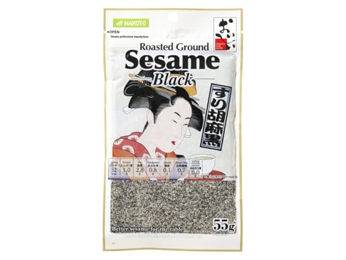 100% Ground Black Sesame - Japan Quality 55g (1.9oz)