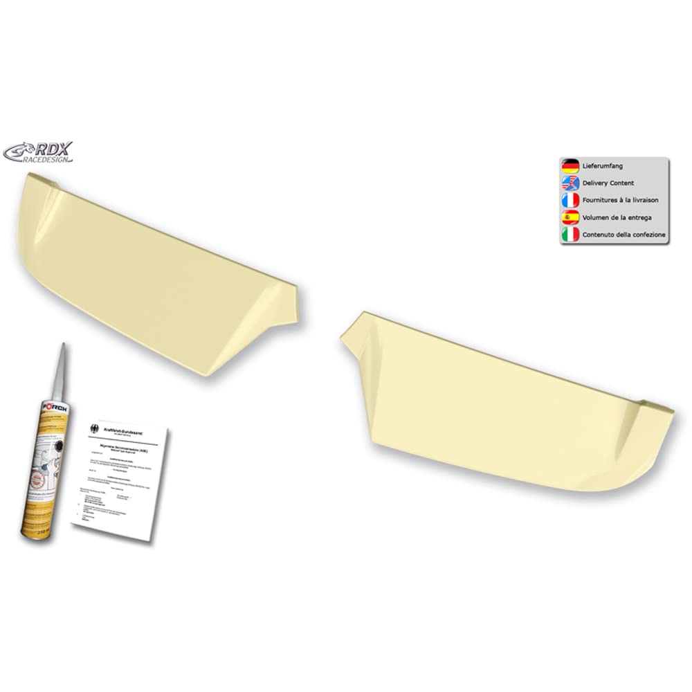 RDX Racedesign Alerón de Techo Compatible con Mercedes Vito W447 2014- (con 2 Puertas traseras) (Pur-IHS)