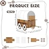 Motipuns 3D Western Covered Wagon Craft Kit Kids Toy Wagon for Vbs Vacation Bible School Supplies Decoration Craft Kits and Activities for Children (48 Pcs) #1