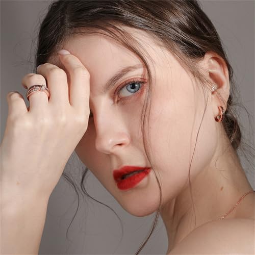 Jeulia Crossover Sterling Silver Women's Band Fashion Anniversary Promise Engagement Ring for Women With Gift Jewelry Box4