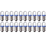 cciyu 20 Pack Blue BA9S 57 Bayonet LED Bulb Gauge Cluster Instrument Panel Light Lamp