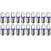cciyu 20 Pack Blue BA9S 57 Bayonet LED Bulb Gauge Cluster Instrument Panel Light Lamp