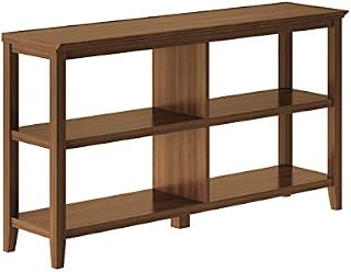 NewRidge Home Goods NewRidge Home Bookcase Bookshelf, Horrizontal, Walnut