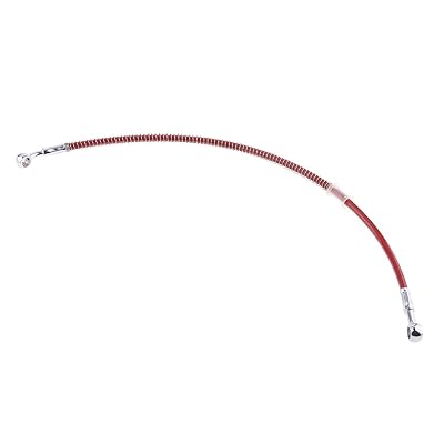 CALANDIS® 45cm Red Universal Motorcycle Brake Braided Hose Line Pipe | Brake Lines & Hoses | Brakes & Suspension | Motor