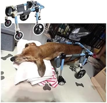 Adjustable Dog Wheelchair for Aging Pets - Full Support Mobility Aid for Front & Back Legs, Ideal for Arthritis & Rehab Assistance, Enhance Mobility & Comfort
