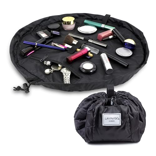 Lay-n-Go Cosmo Drawstring Cosmetic & Makeup Bag Organizer