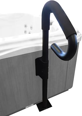 Smart Spa Supply Hot Tub Spa Handrail with Undermount Base - Black