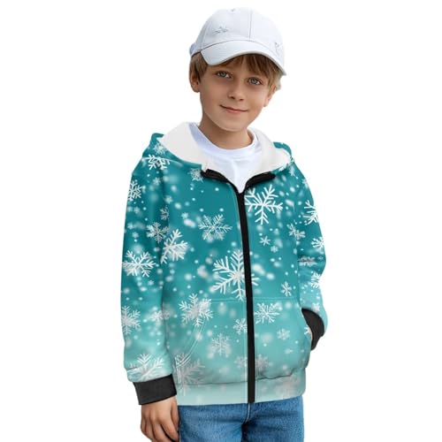 Upetstory Kids Zip Up Hoodies for Boys Girls Hooded Sweatshirt Size 6-16 Years3