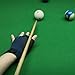 Ldabrye 1Pc Left Hand Snooker Cue Sport Glove Antiskid Elastics Billiard Glove 3 Finger Show Glove Gift for Women and Man