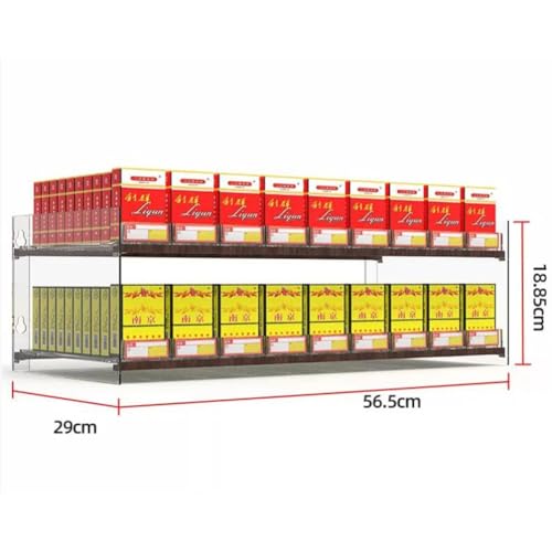 Expositor de acrílico para cigarrillos rectangular montado en la pared 3