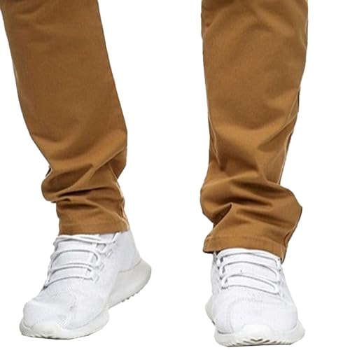 Men's Slim Fit Casual Outdoor Basic Pants Straight Leg Solid Sweatpants Pants Comfort Cotton Work Trousers4