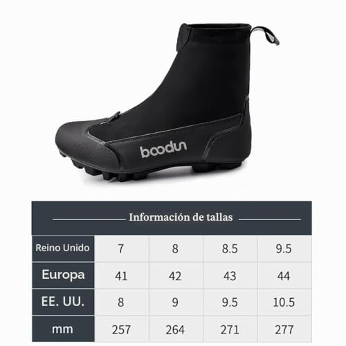 Botas de invierno para bicicleta con nailon cortavientos y detalles reflectantes HUIOP 4