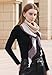 Wander Agio Womens Warm Scarf Triangle Shawls Large Scarves Stripe Plaid Fichu Big Beige Khaki 22