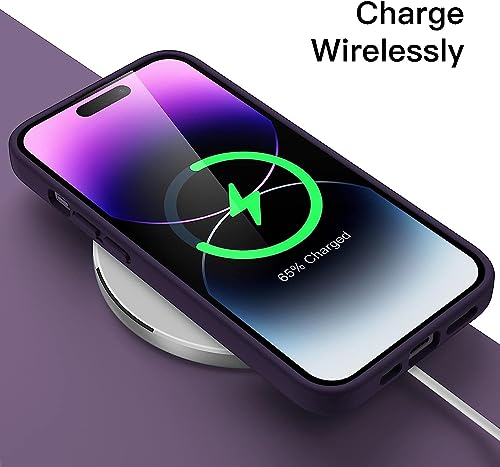 Image of ExpressB for iPhone 15 Pro Max Case Cover Matte Finish | Slim Fit Silicone Soft Matte Back Case for iPhone 15 Pro Max - Purple