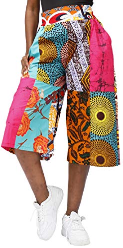 Women African Print Waist Pants Ankara Nation Print Pants Clothing