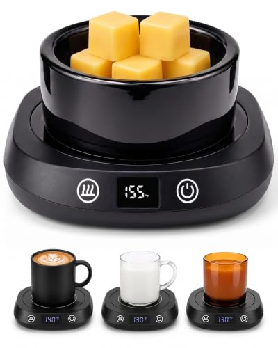 Wax Warmer for Scented Wax, 3-in-1 Candle Warmer Plate with LED Display