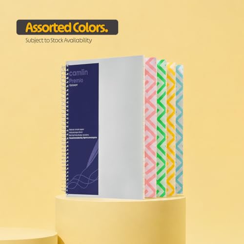 Image of Camlin Premio Optipaper A4 Single Line 400 Pages 6 Subject Notebook
