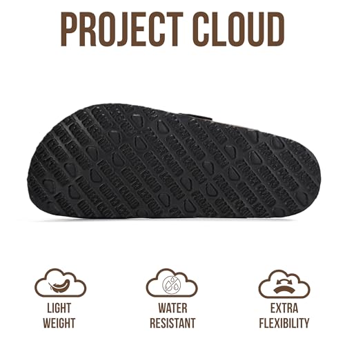 Image of Project Cloud 100% Genuine Leather Footbed Clogs for Women - Memory Foam Arch Support Slippers for Women - Trendy Slip-ons Women's Mules & Clogs Sandals