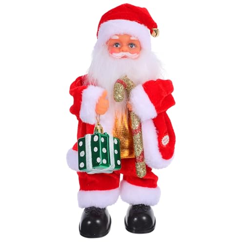 Poupée électrique du Père Noël automate musical pour décoration de fête et salon