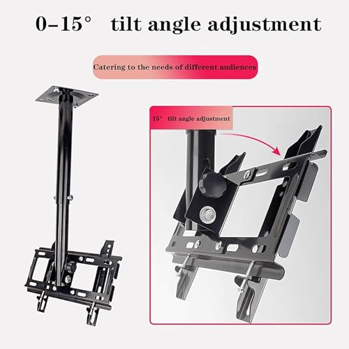 Support plafond TV réglable pour fixer un écran lourd sans risque de chute