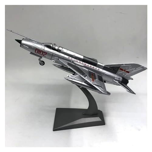 MiG-21 modelo de avión 1/72 de combate en metal terminado con soporte PLAAF 4
