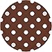 Chocolate Brown Dots Round Plates | 8 Ct. | 9