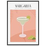 Margarita Poster DIN A2 | mit Rahmen Schwarz