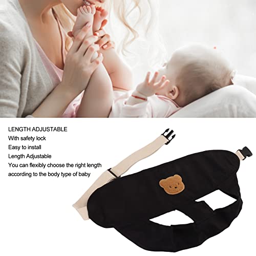 Cinto de Segurança para Alimentação do bebê, Arnês Macio para Cadeira Alta para Casa (Preto)