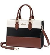 Amazon.com: LOVEVOOK Laptop Bag for Women 15.6 inch Canvas Laptop