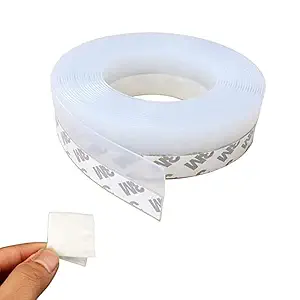 Tony Stark 3 Meter Self Adhesive Silicone Door Seal Strips, Soundproof Weather Stripping Windproof Door, Window Gaps, Door Bottom Sealing Strip for Home (3 Meter Length, 2.5cm Width)