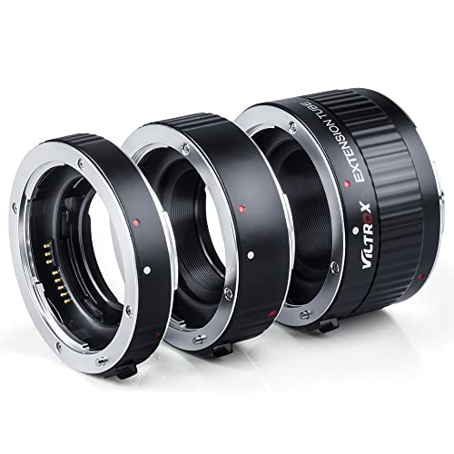 VILTROX DG-C Auto Focus Macro Extension Tube Set for Canon EOS EF & EF-S Mount 5D2 5D3 5D4 6D 7D 70D T7 T6i T5i
